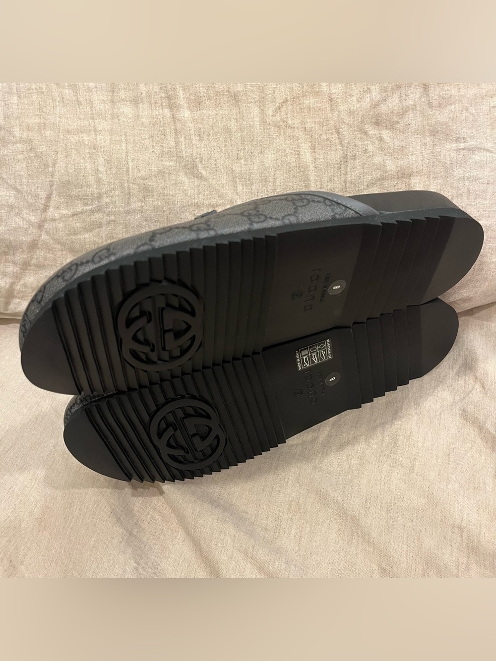 $990 Gucci GG Monogram Supreme Canvas Mule with Horsebit - Picture 8 of 15